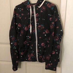 Rose pattern windbreaker